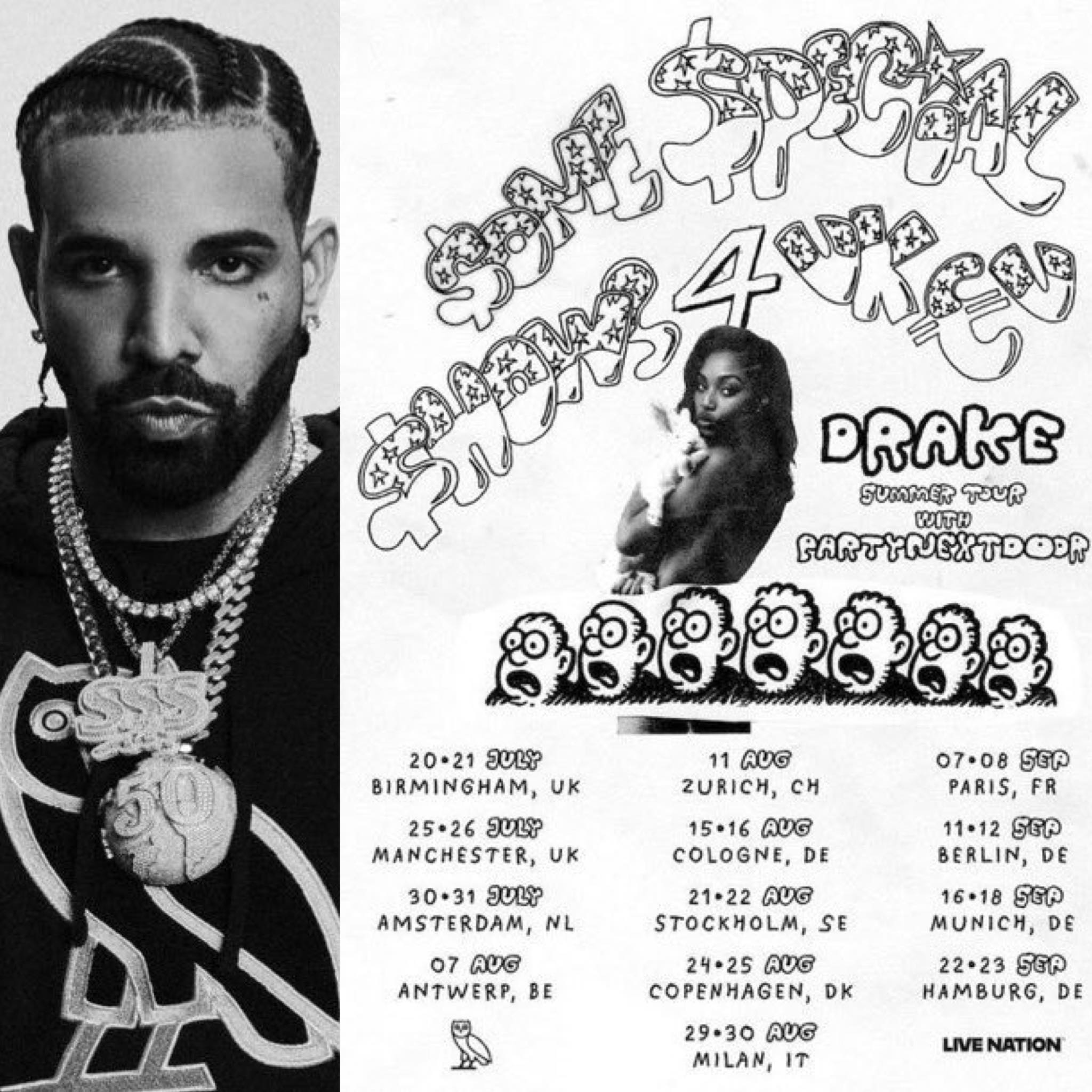 PARTYNEXTDOOR $ome $pecial $hows 4 Tour Poster 2025